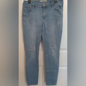 Old Navy The Rock Star Distressed Denim Jeans Size 14